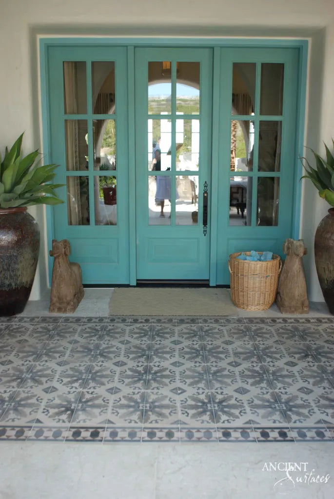 reclaimed_antique_cement_tiles_by_Ancient_Surfaces_handmade_Mediterranean_floor_wall_tiles_vintage_geometric_and_floral_designs_luxury_interior_exterior_restoration