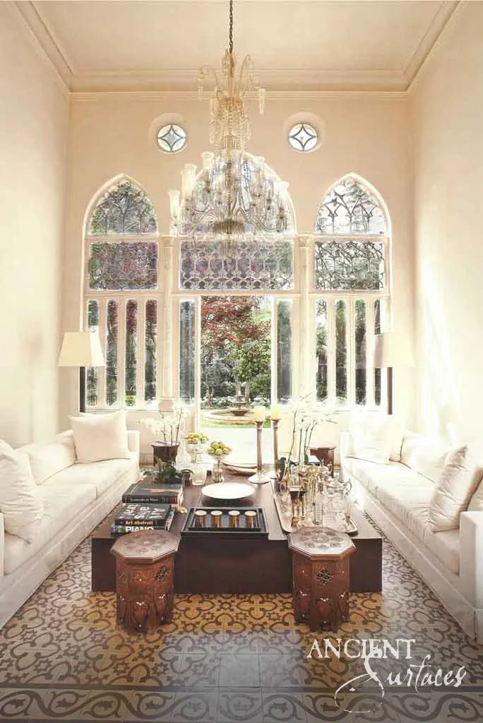 reclaimed_antique_cement_tiles_by_Ancient_Surfaces_handmade_Mediterranean_floor_wall_tiles_vintage_geometric_and_floral_designs_luxury_interior_exterior_restoration