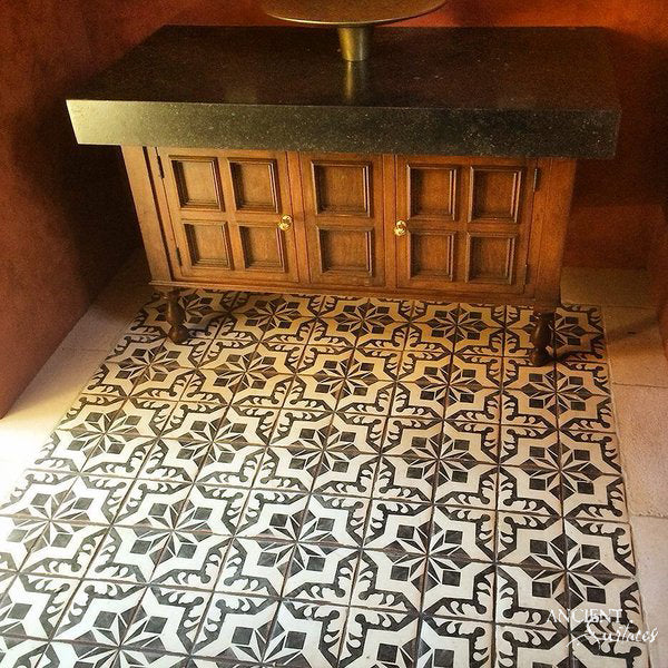 reclaimed_antique_cement_tiles_by_Ancient_Surfaces_handmade_Mediterranean_floor_wall_tiles_vintage_geometric_and_floral_designs_luxury_interior_exterior_restoration